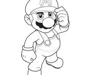 Coloriage et dessins gratuit Coloriez Mario Bros sur Nintendo à imprimer