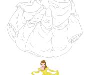 Coloriage Coloriez Princesse Belle de Disney