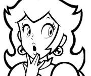 Coloriage Coloriez princesse Daisy de Super Mario