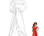 Coloriage Coloriez Princesse Elena