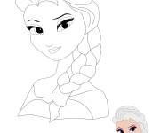 Coloriage Coloriez Princesse Elsa