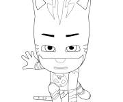 Coloriage Coloriez Pyjamasques de dessin anim&eacute;