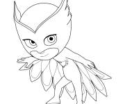 Coloriage Coloriez Pyjamasques Owlette Amaya