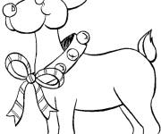 Coloriage Coloriez renne de noel