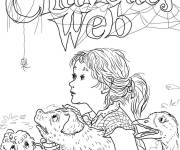 Coloriage Affiche de contes Le petit monde de Charlotte