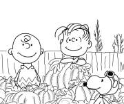 Coloriage Charlie Brown de contes pour enfants