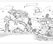 Coloriage Conte classique de la reine des neiges