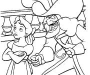 Coloriage et dessins gratuit Conte de Capitaine Crochet et Wendy à imprimer