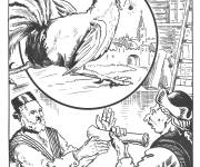 Coloriage Conte fran&ccedil;aise Fables de La Fontaine