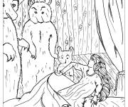 Coloriage Contes Boucle d'Or