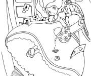 Coloriage Contes c&eacute;l&egrave;bres Alice au pays des merveilles