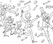 Coloriage Contes classiques Charlie et la chocolaterie