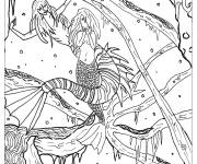 Coloriage Contes classiques La petite sir&egrave;ne