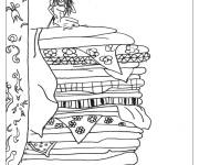 Coloriage Contes classiques La Princesse au petit pois