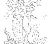 Coloriage Contes de la petite sir&egrave;ne