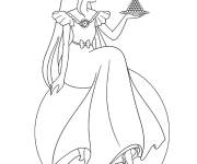 Coloriage Contes de la Princesse au petit pois