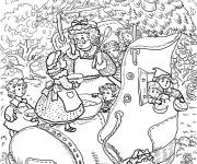 Coloriage Contes de ma m&egrave;re l'Oye magique