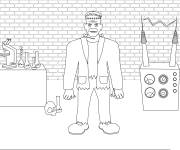 Coloriage Contes Frankenstein