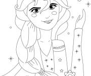 Coloriage Contes La Reine des neiges