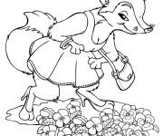 Coloriage Contes madame renarde