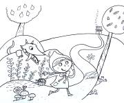 Coloriage Contes Petit Chaperon rouge pour ce1