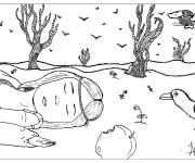 Coloriage Dessin de Conte Blanche Neige