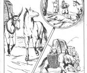 Coloriage Fables de La Fontaine contes classiques