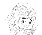 Coloriage Fille Alice du contes populaire pour enfants