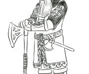Coloriage Gimli de contes Le seigneur des anneaux