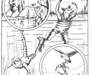 Coloriage Illustration de Fables de La Fontaine cp