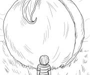 Coloriage James et la Grosse P&ecirc;che