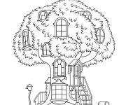 Coloriage La maison des Oursons Berenstain