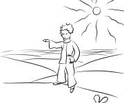 Coloriage Le narrateur du contes Le petit Prince