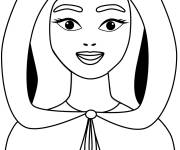Coloriage Le petit Chaperon rouge facile