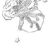 Coloriage Le petit Prince roman pour enfants