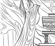 Coloriage Lothlorien du contes le seigneur des anneaux
