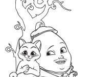 Coloriage Personnages du conte Chat Pott&eacute;