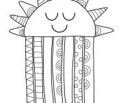 Coloriage Ca va bien aller avec soleil souriante