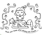 Coloriage Combattons le Covid-19