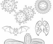 Coloriage et dessins gratuit Covid coloriage facile à imprimer