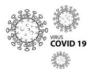 Coloriage et dessins gratuit Illustration Coronavirus à imprimer