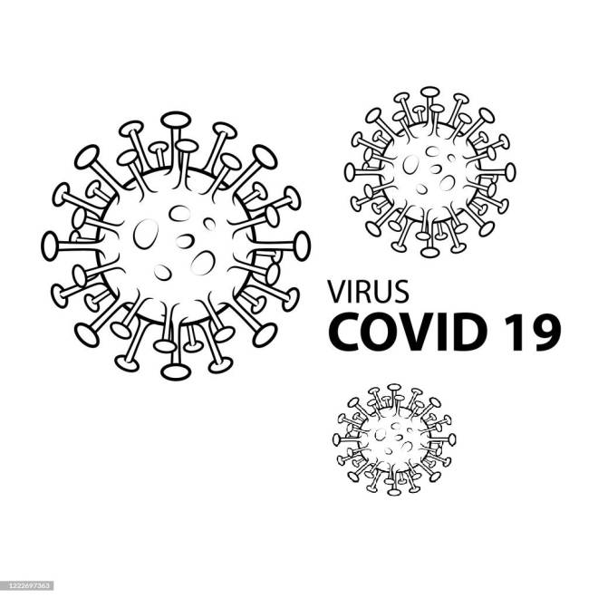 Coloriage illustration coronavirus dessin gratuit imprimer