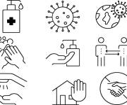 Coloriage Pr&eacute;cautions contre le coronavirus