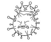 Coloriage Virus de Corona