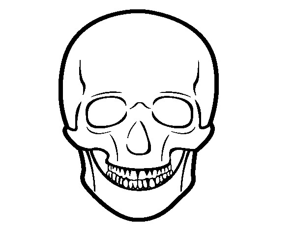 Coloriage et dessins gratuits Crâne facile à imprimer