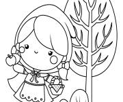 Coloriage Chaperon rouge Caryola