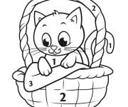 Coloriage et dessins gratuit Chat avec les crayon de couleur à imprimer