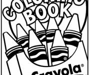 Coloriage Coffret de crayons couleur