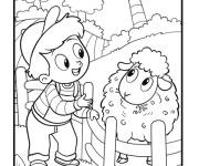 Coloriage et dessins gratuit Comptine Baa Baa black sheep à imprimer
