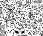 Coloriage Crayola animaux pour les petits